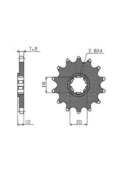 SUNSTAR SPROCKETS Ritzel & Kettenräder - Detailansicht