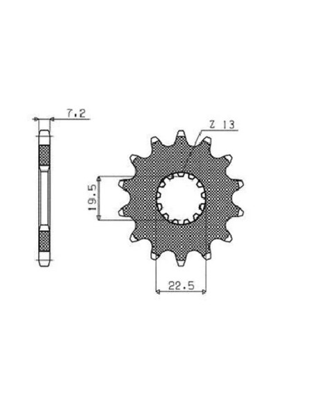 SUNSTAR SPROCKETS Ritzel & Kettenräder - Detailansicht