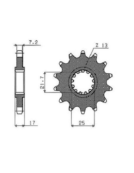 SUNSTAR SPROCKETS Ritzel & Kettenräder - Detailansicht