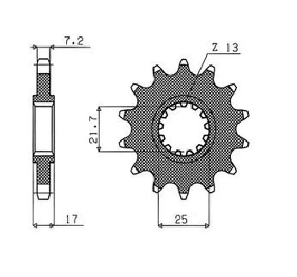 SUNSTAR SPROCKETS Ritzel & Kettenräder - Detailansicht