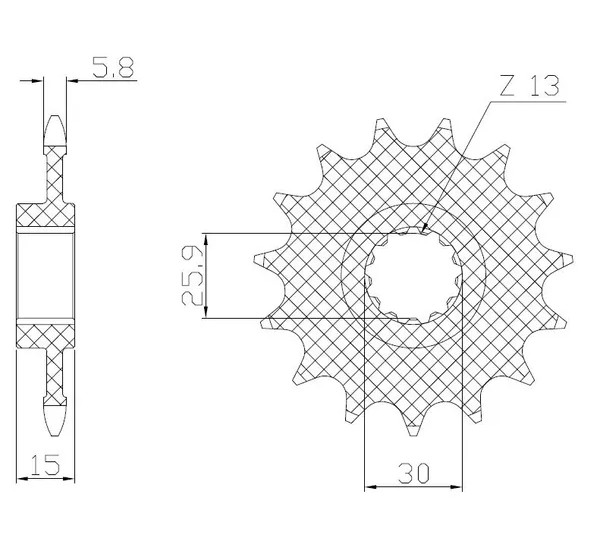 SUNSTAR SPROCKETS Ritzel & Kettenräder für KTM DUKE 200 2012-2016