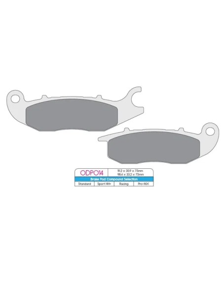 DP BRAKES Bremsbeläge & Bremsbacken für HONDA ANF 125 2007-2012