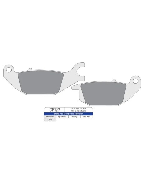 DP BRAKES Bremsbeläge & Bremsbacken für HONDA XL 125 V 2001-2016