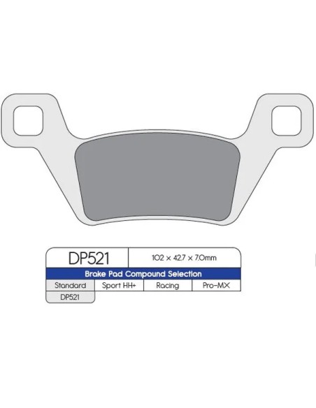 DP BRAKES Bremsbeläge & Bremsbacken für KYMCO MXU 700 I 4X4 2013-2018