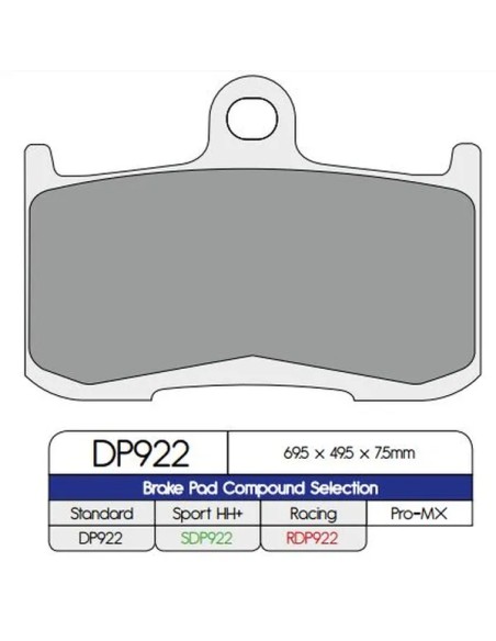 DP BRAKES Bremsbeläge & Bremsbacken für TRIUMPH TIGER 1050 ABS 2007-2020