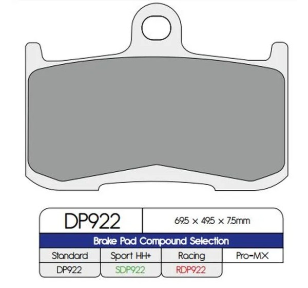 DP BRAKES Bremsbeläge & Bremsbacken für TRIUMPH TIGER 1050 ABS 2007-2020