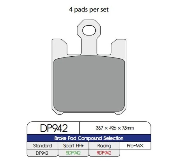 DP BRAKES Bremsbeläge & Bremsbacken für KAWASAKI VN 1600 2005-2008