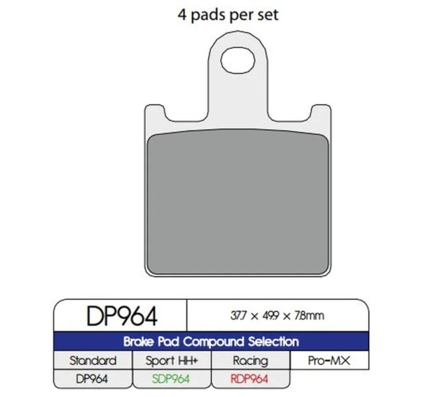 DP BRAKES Bremsbeläge & Bremsbacken für KAWASAKI ZX-14 R 1400 ABS 2013-2024