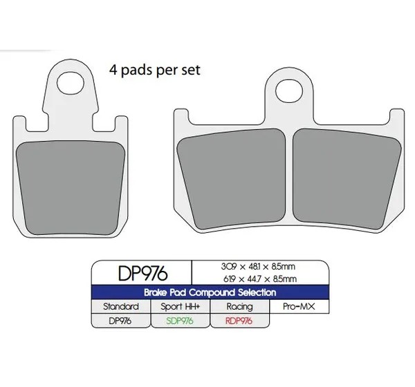 DP BRAKES Bremsbeläge & Bremsbacken für YAMAHA VMX 1700 ABS 2009-2020