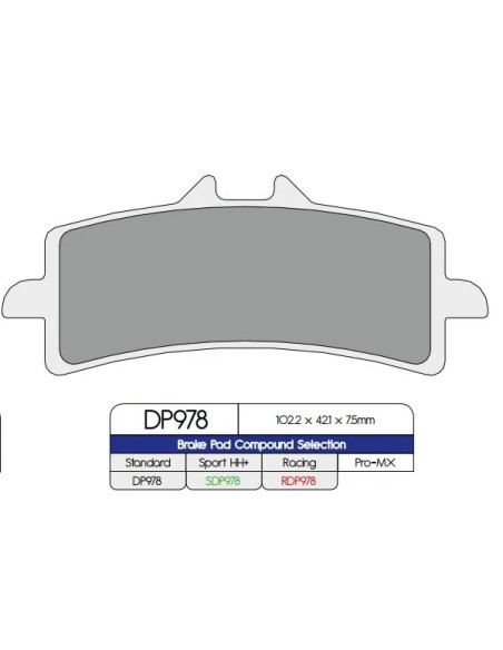 DP BRAKES Bremsbeläge & Bremsbacken für SUZUKI GSX-R 750 ab 2011