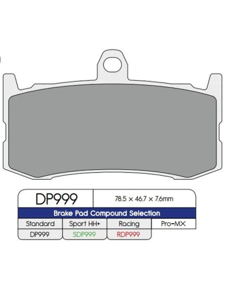 DP BRAKES Bremsbeläge & Bremsbacken für TRIUMPH DAYTONA 675 2009-2015