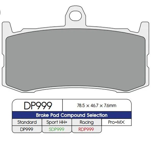 DP BRAKES Bremsbeläge & Bremsbacken für TRIUMPH DAYTONA 675 2009-2015