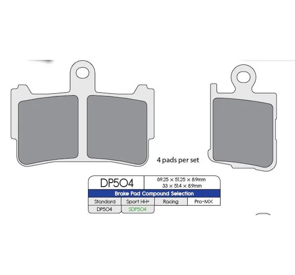 DP BRAKES Bremsbeläge & Bremsbacken für HONDA VFR 1200 F 2010-2016