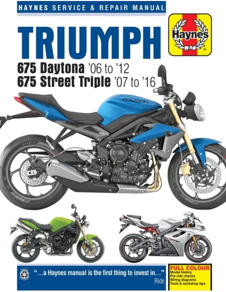 HAYNES Handbücher für TRIUMPH STREET TRIPLE 675 2008-2015