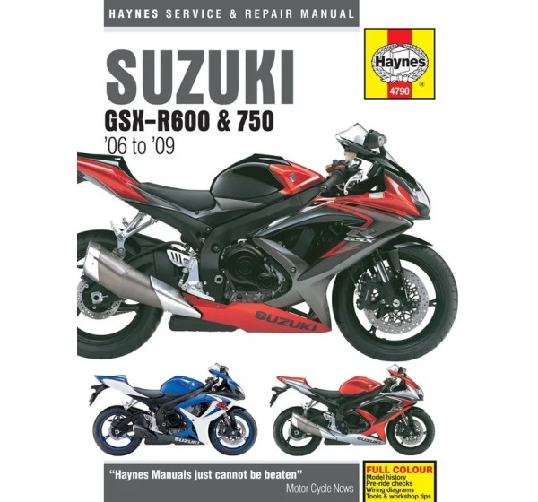 HAYNES Handbücher für SUZUKI GSX-R 600 2006-2016