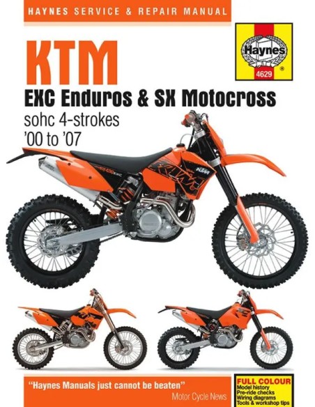 HAYNES Handbücher für KTM EXC 400 RACING 2000-2007