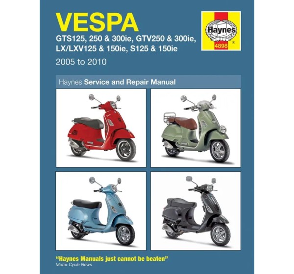 HAYNES Handbücher für VESPA GTS 300 I.E. 2009-2017