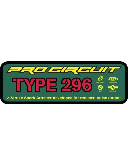 PRO CIRCUIT Montagematerial & Zubehör - SILENCER STICKER TYP 296