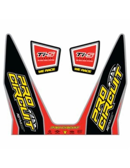 PRO CIRCUIT Montagematerial & Zubehör - EXHAUST STICKER KIT TI-5