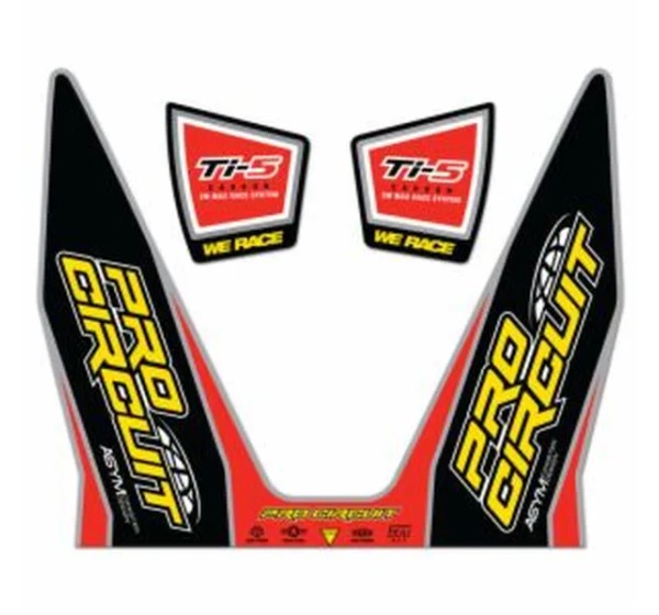 PRO CIRCUIT Montagematerial & Zubehör - EXHAUST STICKER KIT TI-5