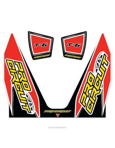 PRO CIRCUIT Montagematerial & Zubehör - EXHAUST STICKER KIT T-6