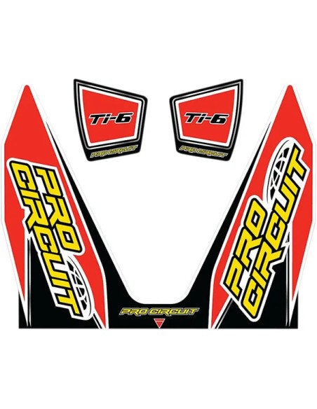 PRO CIRCUIT Montagematerial & Zubehör - EXHAUST STICKER KIT TI-6