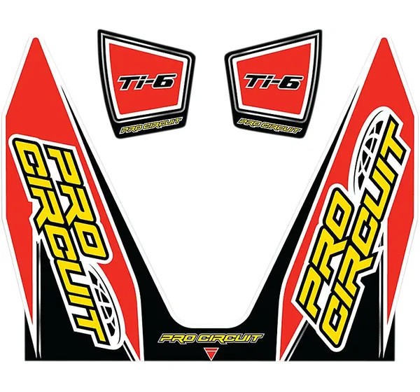 PRO CIRCUIT Montagematerial & Zubehör - EXHAUST STICKER KIT TI-6