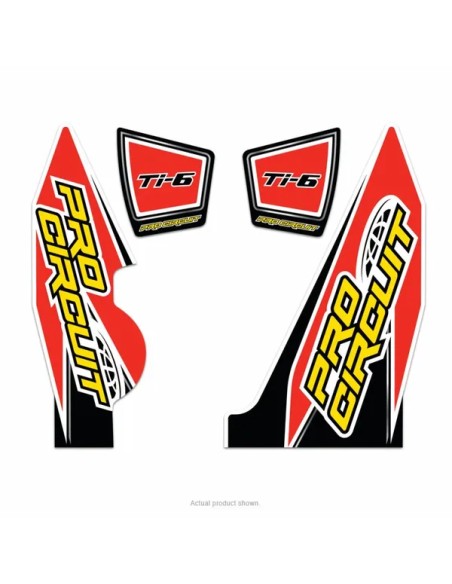 PRO CIRCUIT Montagematerial & Zubehör - EXHAUST STICKER KIT TI-6