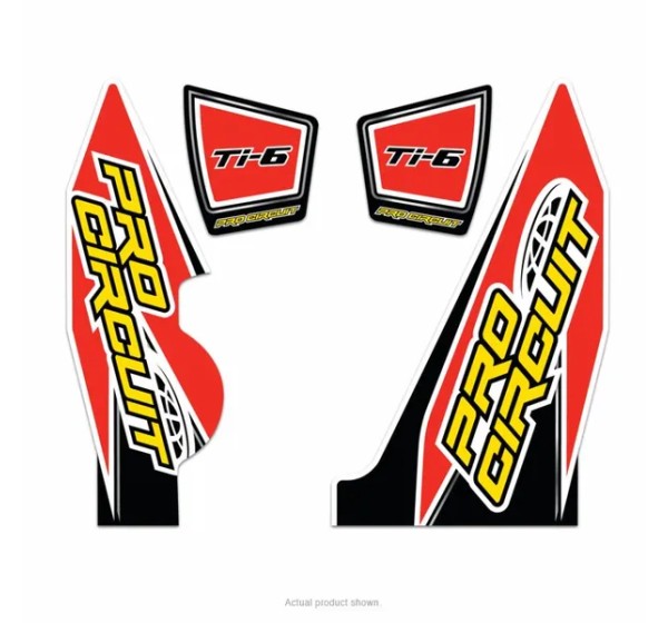 PRO CIRCUIT Montagematerial & Zubehör - EXHAUST STICKER KIT TI-6