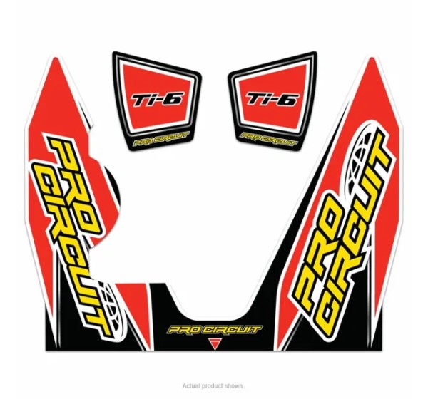 PRO CIRCUIT Montagematerial & Zubehör - EXHAUST STICKER KIT TI-6