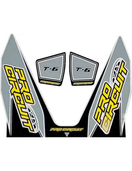 PRO CIRCUIT Dekorsätze & Aufkleber - DECAL T6 GRAY