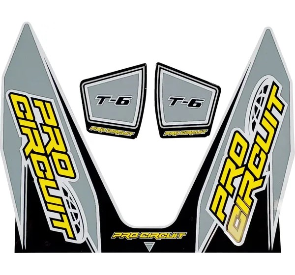 PRO CIRCUIT Dekorsätze & Aufkleber - DECAL T6 GRAY
