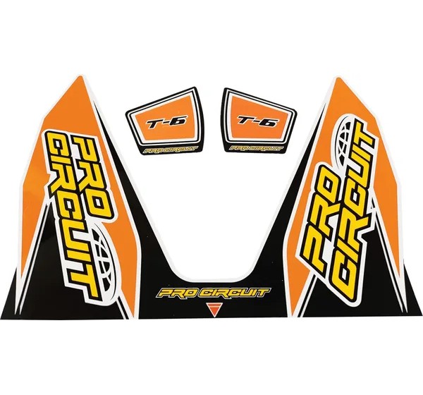 PRO CIRCUIT Dekorsätze & Aufkleber - DECAL T6 ORANGE