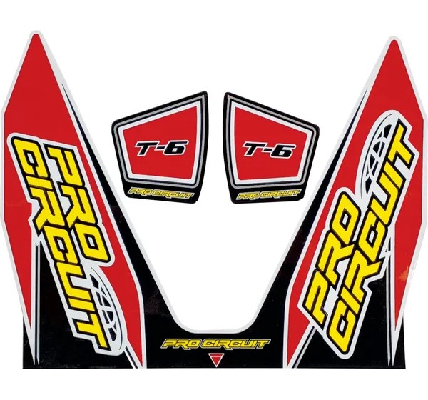 PRO CIRCUIT Dekorsätze & Aufkleber - DECAL T6 RED