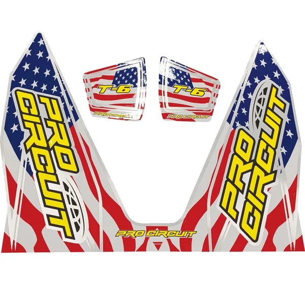 PRO CIRCUIT Dekorsätze & Aufkleber - DECAL T6 STARS ANDSTRIPES