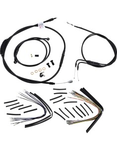 Komplettes schwarzes Vinyl-Lenkerzug/-Leitungsset für Ape...