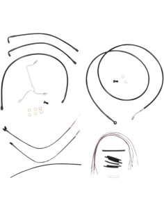 Komplettes schwarzes Vinyl-Lenkerzug/-Leitungsset für Ape...