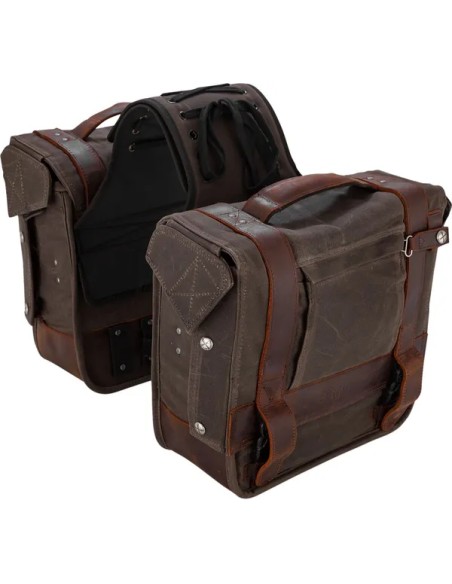 BURLY BRAND Satteltaschen - SADDLEBAG THROWOVER OAK