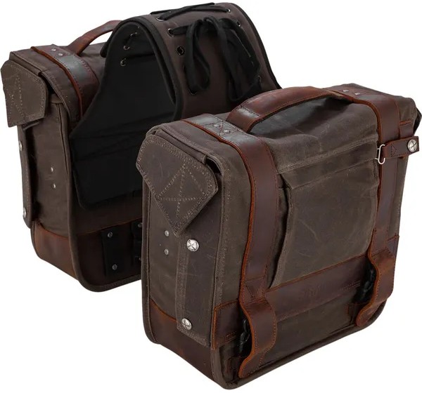 BURLY BRAND Satteltaschen - SADDLEBAG THROWOVER OAK