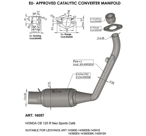 LEOVINCE Dämpfereinsätze & Einsätze für HONDA CB 125 R ABS 2021-2024