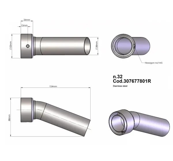 LEOVINCE Montagematerial & Zubehör für YAMAHA YZF-R3 2015-2020