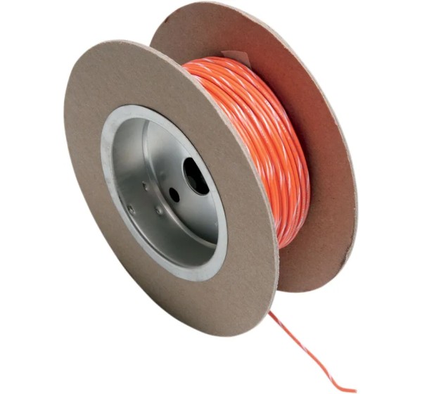 NAMZ Kabel & Schalter - WIRE 18G 100' ORNG/WHITE