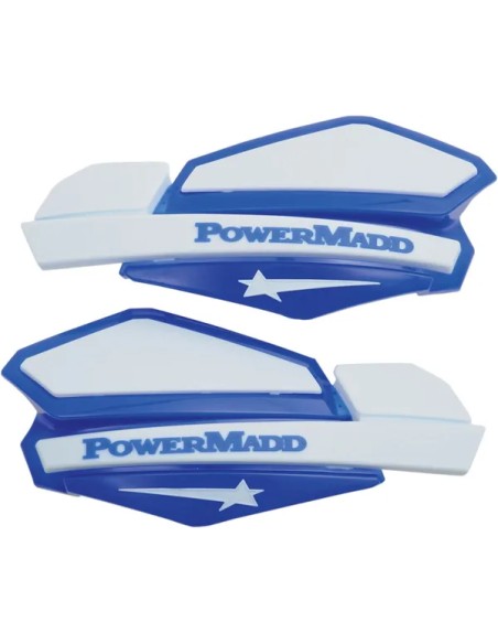 POWERMADD Handprotektoren - HANDGUARDS STAR BL/WT