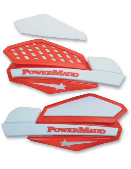 POWERMADD Handprotektoren - HANDGUARDS STAR RD/WT