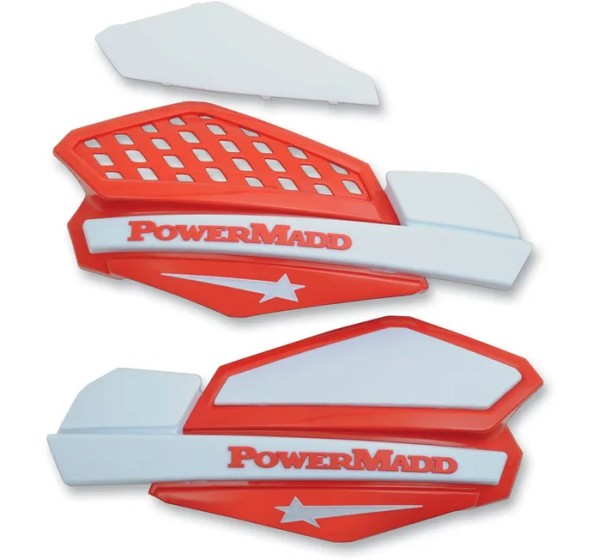 POWERMADD Handprotektoren - HANDGUARDS STAR RD/WT