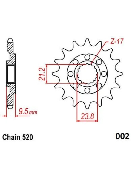 MOTO-MASTER Ritzel & Kettenräder - Detailansicht