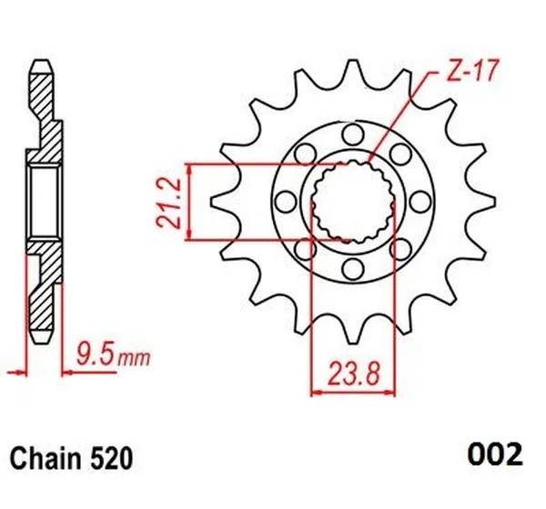 MOTO-MASTER Ritzel & Kettenräder - Detailansicht