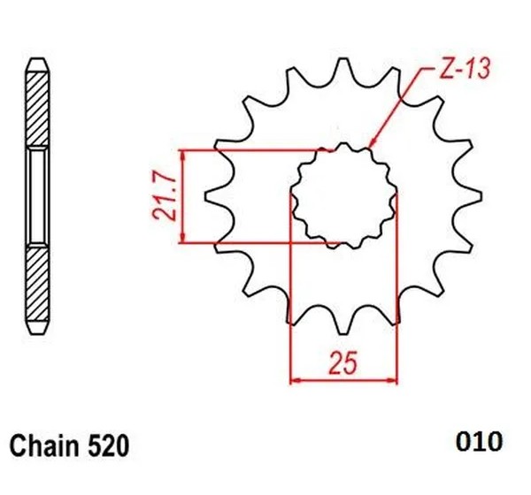 MOTO-MASTER Ritzel & Kettenräder - Detailansicht