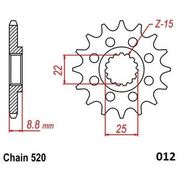 MOTO-MASTER Ritzel & Kettenräder - Detailansicht