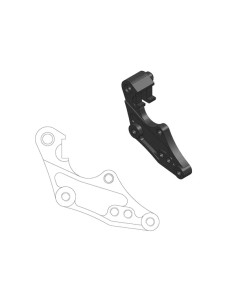 Versatzhalterung für vordere Dakar 298 mm Bremsscheibe
